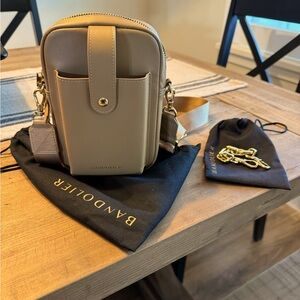 Bandolier Dillon crossbody and phone charm. (Selling together)